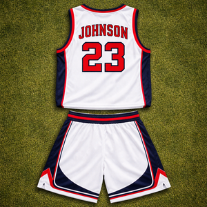 Custom Basketball Team Uniform Schools Summer/Spring Sleeveless Quick Dry Fit Breathable 100% Polyester Fabric Sublimated Player - Product Image 2