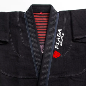 2026 Factory Custom Logo Wholesale High Quality Stretch 100% Cotton Martial Arts BJJ Gi Black Color Taekwondo Uniform Infants - Product Image 3