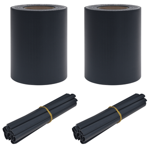 2 unidades de mamparas de privacidad para jardín de PVC gris oscuro de 114.83 x 0.62 pies, para cercas, enrejados y puertas - Product Image 2