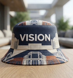 Chapeau Bob Unisexe Décontracté pour la Plage et l'Été, Style Urbain Adulte Printemps-Été, avec Motif Lettres et Panneau Avant Coloré - Product Image 1