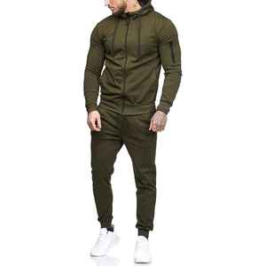 Conjunto Deportivo Casual de Invierno para Hombre, Manga Larga, Estampado Sólido, para Correr y Trotar, 100% Poliéster con Forro Polar, Diseño 2 en 1 - Product Image 2
