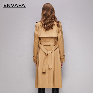 Manteau Trench Classique Long Imperméable Ceinturé pour Femme, Style Décontracté et Élégant, Double Boutonnage, Veste Détection Chic, Meilleures Ventes - Product Image 4