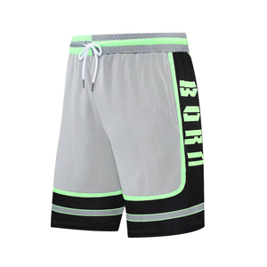 Shorts de sport en maille pour hommes, en polyester vierge pour sublimation, longueur genou, entrejambe 5 pouces, pour entraînement, course et basketball, personnalisables - Product Image 4