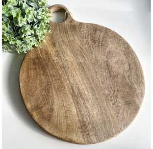 Tabla de cortar de madera hecha a mano |   Tabla de Cortar y Servir de Madera Natural |   Accesorios de Cocina Ecológicos - Product Image 1