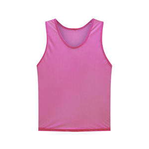 Green Mesh Sleeveless Sports Vest Neck Breathable Unisex Adult <b>Training</b> <b>Bibs</b> 100% Polyester Winter Regular Fit Digital Printed - Product Image 2