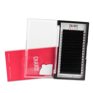 Charmlash <b>Lashes</b> Vendor Supplies <b>Lashes</b> <b>Mink</b> <b>Lashes</b> Wholesale Individual Custom Packaging Tray Various Thickness Matte Black - Product Image 1