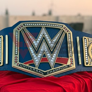 Ceinture de championnat universel personnalisée de lutte poids lourd avec plaques métalliques dorées de 50 pouces, taille adulte, sangle en cuir - Product Image 4