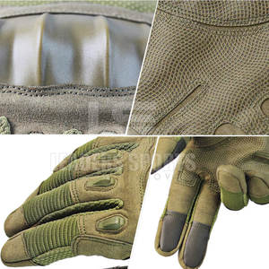 Gants de paintball professionnels en cuir, paume renforcée, antidérapants, sangle de poignet réglable, ajustement confortable pour l'entraînement et le jeu - Product Image 6
