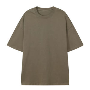 เสื้อยืดทรงบ็อกซี่โอเวอร์ไซส์ผ้าคอตตอน 100% หนัก 180GSM คุณภาพพรีเมียม พิมพ์โลโก้ตามสั่ง สำหรับผู้ชาย - Product Image 5