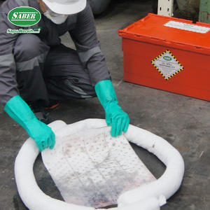 Kit de Respuesta a Derrames de Petróleo de 15 Litros, Kit Absorbente de Hidrocarburos de Emergencia con Almohadillas, Calcetines y Equipo de Protección Personal para Derrames de Petróleo Marinos e Industriales - Product Image 5