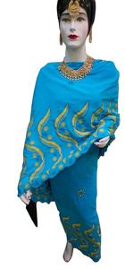 เสื้อผ้างานแต่งงานแบบ sudani toub น้ำหนักปานกลางเป็นมิตรกับสิ่งแวดล้อมผ้าคอตตอนปักลายต่อต้านแบคทีเรียทันสมัย - Product Image 4