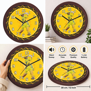 Reloj de Pared Personalizado con Foto para Amantes del Cricket Liviya - Regalo de Plástico Impreso Personalizado para el Año Nuevo Chino y Pascua - Product Image 2