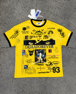Nouveau T-shirt graphique vintage délavé coupe régulière personnalisé pour homme 2026, 100 % coton molletonné 300g, streetwear imprimé délavé à l'acide - Product Image 5