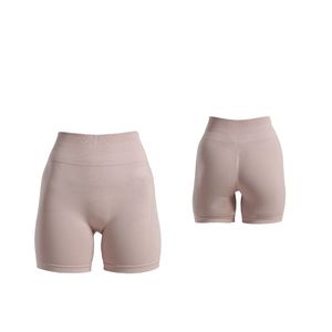 Shorts Deportivos Personalizados al por Mayor, Estilo Color Block, Shorts de Yoga de Cintura Alta para Mujer, Transpirables y de Secado Rápido - Product Image 1