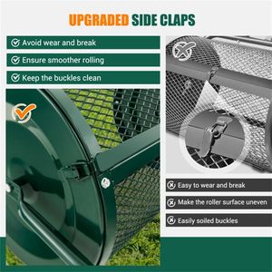 Spargitore di compost in rete metallica da 24 pollici, capacità 2,7 piedi cubi, resistente e antiruggine, per torba, terriccio e sabbia - Product Image 3