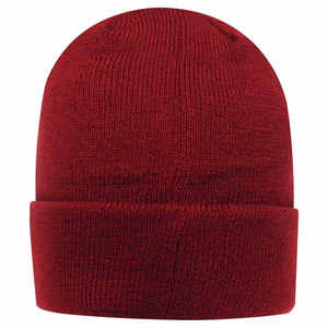 Bonnet d'hiver en laine jacquard tricoté, personnalisé, avec tissu respirant et imperméable et décoration boutonnée, sans revers, vente en gros - Product Image 3