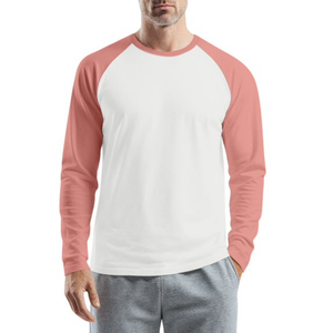 Men's <b>Raglan</b> Long Sleeve 100% Cotton 180 GSM T-Shirt <b>Top</b> Casual Solid Anti-UV Eco-Friendly Breathable Everyday Fashion - Product Image 5