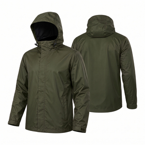 Fabricant de vestes coupe-vent de haute qualité, vestes de randonnée pour hommes, col standard, veste légère imperméable - Product Image 6