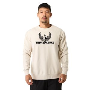 เสื้อสเวตเชิ้ตคอกลมสีดำสำหรับผู้ชาย ผ้าฟลีซพรีเมียม แขนยาว สวมใส่สบายๆ สไตล์สตรีทแวร์ สำหรับออกกำลังกายและเล่นกีฬา - Product Image 1