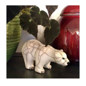 Estatuilla de oso polar Premium de alta calidad tallada en estilo animal de piedra buena relación calidad-precio - Product Image 5