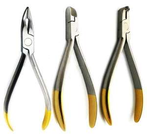 Cortadores de Alambre Quirúrgicos Ortopédicos de Acero Inoxidable con Puntas Doradas, Instrumento Manual Certificado CE, Tipo Alicates - Product Image 3