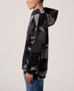 เสื้อฮู้ดดี้ผู้ชายลายพราง สำหรับฤดูใบไม้ร่วงและฤดูหนาว ผ้าฟลีซผสมฝ้าย/โพลีเอสเตอร์ กันลม ระบายอากาศได้ดี เป็นมิตรกับสิ่งแวดล้อม ทรงลำลอง ใส่สบาย - Product Image 6