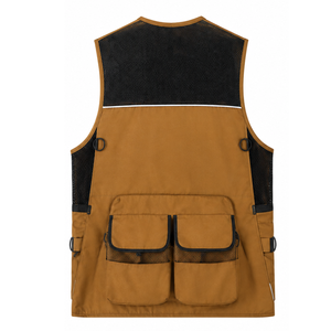 Gilet Softshell Respirant pour Hommes Adultes, Couleur Unie, Sans Manches, Vêtement de Chasse d'Automne, Matière Nylon, Poches, Ceinture Ajustable, Personnalisable - Product Image 6