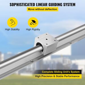 2 Guide Lineari SBR12 da 1000mm con 4 Blocchi di Cuscinetti Quadrati per Macchine CNC - Guide Lineari - Product Image 4