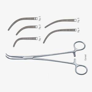 Pinzas Overholt de 21 cm, Instrumento Hemostático Curvo de Acero Inoxidable Premium para Uso Quirúrgico - Product Image 3