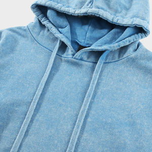 Haut court à capuche pour femme de haute qualité OEM, manches longues, style décontracté, respirant, grandes tailles - Product Image 6