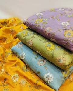Luxury Sequin Embroidery <b>Fabric</b> Mesh Net Lace Fashion Textile For Women Garment Boutique And Wholesale Exporters - Product Image 4