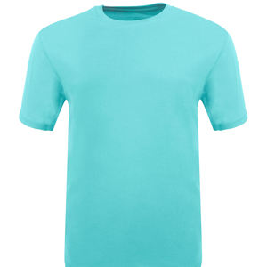 Camiseta 100% algodón para hombre, informal, de manga corta, cuello redondo, diseño liso teñido, estilo urbano, camisetas tipo ringer para hombre - Product Image 3