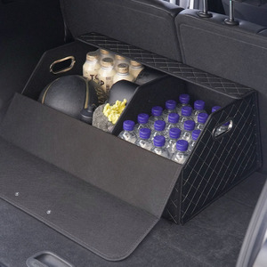 [3S] Acepeed Organizador de Maletero de Cuero sin Espacios para Coche, Caja de Almacenamiento de Accesorios AP13, Organizador de Maletero para Coche - Product Image 1