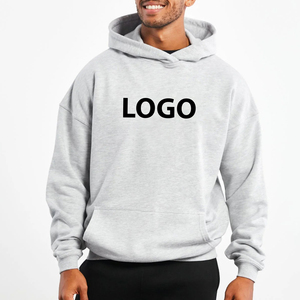 Sweat-shirt à capuche en molleton épais pour hommes, style oversize, épaules tombantes, tendance, pour l'hiver, vente en gros - Product Image 1