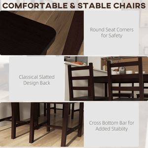 Set da Pranzo Elegante: Collezione di Tavoli e Sedie per Pasti Confortevoli - Product Image 4