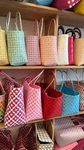 BEST PRICE Blue Lotus Vibrant <b>Plastic</b> Bag 2025 Colorful Eco Reusable Bags for Retail and Home Use - Product Image 3