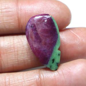Cabujón de Zoisita Rubí Natural Tallado, Gema de Rubí Tallada a Mano, Piedra Suelta Lisa, Proveedor Mayorista para Joyería - Product Image 3