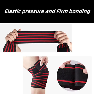 Breathable Lightweight Neoprene <b>Knee</b> Support <b>Wrap</b> Buckle Adjustable Non Slip Compression Bandage for Weightlifting Gym Training - Product Image 5