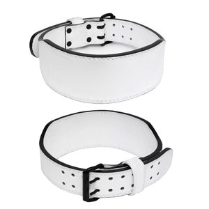 Adjustable Leather Gym Weightlifting <b>Belt</b> Strong Waist Support For Weight Training Cross Training And Fitness <b>Exercise</b> - Product Image 1