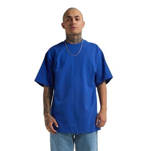 Camisetas de gran tamaño de algodón 100% liso con hombros caídos para hombre, camiseta cuadrada de gran tamaño de peso pesado en blanco, camiseta de manga corta con timbre - Product Image 1