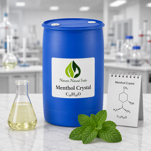 Cristaux de menthol naturel 100% pur, huile essentielle de menthe poivrée pure, fabricant, fournisseur et exportateur en gros d'ingrédients aromatiques chimiques en Inde - Product Image 5
