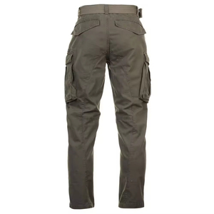 Pantalon cargo tricoté personnalisable de haute qualité, léger, à taille élastique, 100 % coton et polyester, coupe-vent, respirant, décontracté, pour l'extérieur - Product Image 4