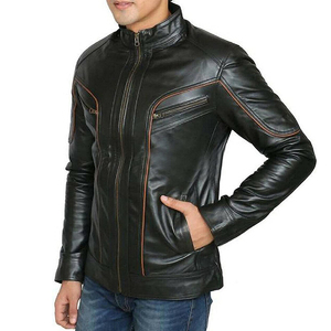 New Design <b>Leather</b> Made Waterproof Genuine <b>Leather</b> Factory Made New Arrival Reasonable Price New <b>Men</b> <b>Leather</b> <b>jacket</b> for <b>men</b> - Product Image 2