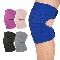 Genouillère respirante et ajustable en néoprène perforé avec protection enveloppante en éponge pour la danse, le yoga et le soutien des genoux lors des positions accroupies