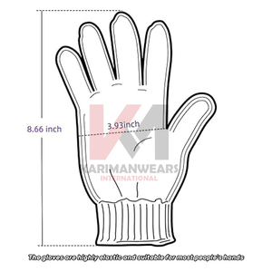 Gants de sécurité industriels résistants aux coupures de qualité supérieure certifiés EN388, enduits de nitrile, antidérapants, pour travaux de construction - Product Image 2