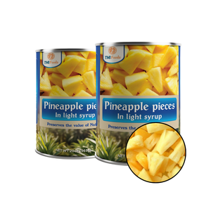 Big Sale Vietnam Factory Top Notch Quality Top Selling Canned <b>Pineapple</b> Chunks in <b>Light</b> Syrup Bulk Supply - Product Image 1