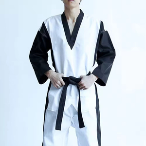 Nouvelle conception, uniforme de Taekwondo pour hommes le plus vendu, vente en gros avec logo personnalisé, Kimono de Jiu Jitsu, uniforme de Taekwondo - Product Image 3