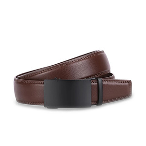 Men's Casual <b>Cow</b> Hide Wide Breathable Work Business <b>Dress</b> Belt Classic 3D Alloy Buckle Solid Pattern - Product Image 2