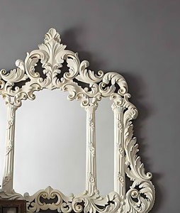 Royal Luxury Mahogany Wood Dressing <b>Table</b> Gold Carved Vanity Mirror Set Cream Makeup Dresser <b>Console</b> Bedroom Furniture Buffet - Product Image 3