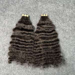 8-40 pulgadas cinta rizada birmana sin procesar cabello color natural cutícula alineada solo donante extensiones de cabello birmano crudo - Product Image 3